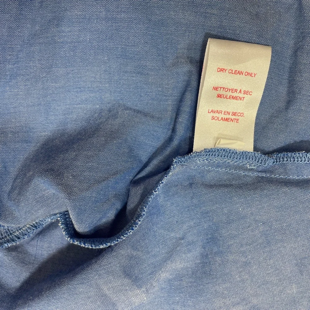 Red Carter “Casella” Smocked Chambray Off-Shoulders Dress NWT